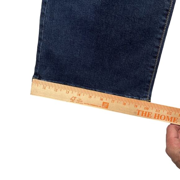 Universal Thread High-Rise Flare Jeans Fitted Hip Dark Wash Vintage Stretch 8 - Picture 8 of 14